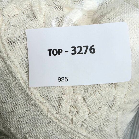 Time and Tru Cream Sheer Embroidered Kimono L/XL - Picture 8 of 8